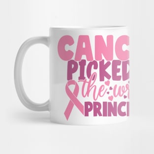 breast cancer picked wrong princess Mug